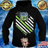 Donate life logo american flag independence day s Hoodie