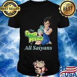 Dragon ball 7 son goku and bulma the fresh prince of all saiyans shirt