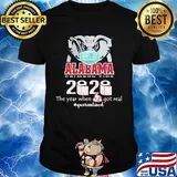 Elephant mask alabama crimson tide 2020 the year when shit got real quarantined toilet paper shirt