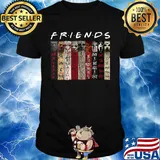 Friends halloween horror characters signatures shirt