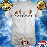 Friends star wars cartoon characters shirt