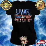 Garden patri-pot head american flag independence day s Ladies tee