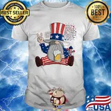 Gnomes drinking beer firework american independence day shirt