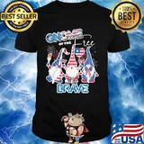 Gnomes of the free and the brave firework america 4th of july independence day shirt