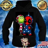 Grinch and deadpool america 4th of july independence day s Hoodie
