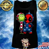 Grinch and deadpool america 4th of july independence day s Tank top