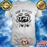 Hair stylist 2020 black face mask shirt
