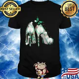High heels butterfly boston celtics diamond shirt