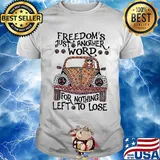 Hippie bus girl freedom's just another word for nothing left to lose shirt