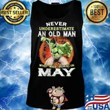 Hulk never underestimate an old man who was born in may s Tank top