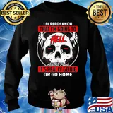 I Already Know That I'm Going To Hell Or Go Home Skullcap Horned Shirt Sweater