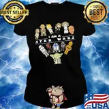 I am a star wars characters chibi heart s Ladies tee