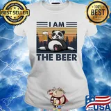I Am The Beer Bear Vintage Retro Shirt Ladies tee