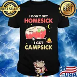 I Don't Get Homesick I Get Campsick Fire Moon Shirt
