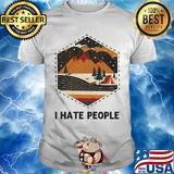 I hate people camping shirt