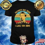 I love you 3000 iron-dad father's day 2020 vintage retro shirt