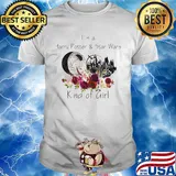 I'm a harry potter and star wars kind of girl flowers shirt