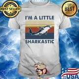 I'm A Little Sharkastic Vintage Retro Shirt