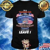 I'm a oklahoma city thunder fan I say merry christmas god bless america I drink beer eat meat and salute our flag and thank our troops independence day shirt