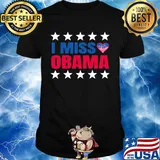 I miss obama american flag independence day heart stars shirt