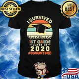 I survived 1st grade class of 2020 quarantined vintage shirt