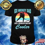 Ice hockey dad like a regular dad but cooker vintage retro shirt