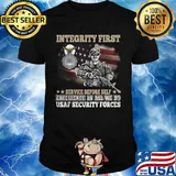 Integrity First Service Before Self Excellence In All We Do Usaf Security Forces Soldier With A Gun Eagle Shirt