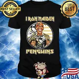 Iron maiden pittsburgh penguins american flag independence day shirt
