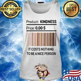 It Costs Nothing To Be A Nice Person Black Lives Matter Shirt Tank top