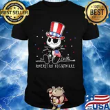 Jack skellington american nightmare 4th of july independence day shirt