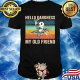 Jack skellington hello darkness my old friend cobweb vintage shirt