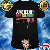 Juneteenth know your history american flag independence day shirt