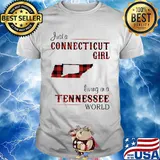 Just a connecticut girl living in a tennessee world map shirt