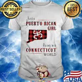 Just a puerto rican girl living in a connecticut world map shirt