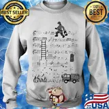 Ladder Fireman Fire Music Note Shirt Sweater
