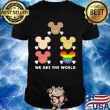 Lgbt mickey mouse we are the world black lives matter shirt