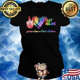 Lgbt peace love post malone s Ladies tee
