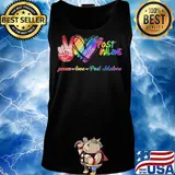 Lgbt peace love post malone s Tank top