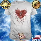 Love cincinnati bearcats logo hearts shirt
