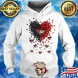Love essendon bombers logo hearts s Hoodie