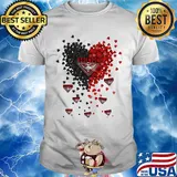 Love essendon bombers logo hearts shirt