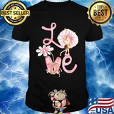 Love Flower Ballet Pink Shirt