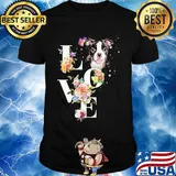 Love flower Boston Terrier shirt