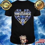 Love i am new york yankees aholic heart shirt