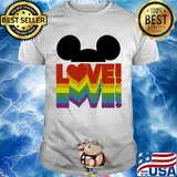 Love lgbt mickey mouse shirt