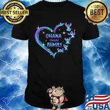 Love stitch ohana means family hearts shirt