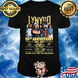 Lynyrd skynyrd 56th anniversary 1964 2020 thank you for the memories signatures shirt