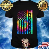 Mary kay hippie american flag 4th of july independence day shirt