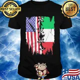 Mexican and American flag veteran Independence day shirt