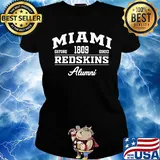 Miami oxford 1809 ohio redskins alumni s Ladies tee
